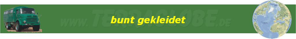 bunt gekleidet