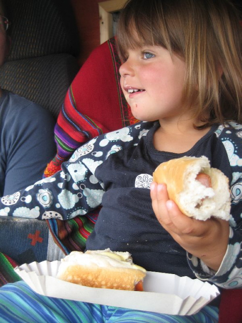 Hotdog auf der F�hre