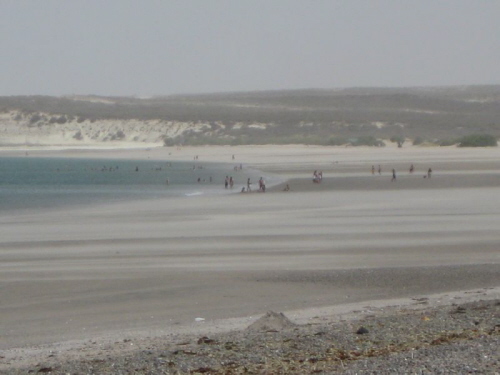 Puerto Madryn Sandsturm am Strand