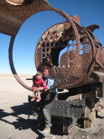 Salar Uyuni Eisenbahnfriedhof2
