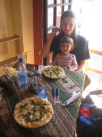 Sucre lecker Pizza