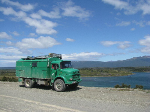 on the road
